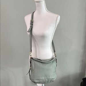 Kate Spade Gray and Blue Crossbody Bag with Adjustable Straps
